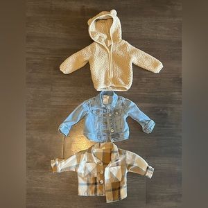 BABY GIRL JACKET BUNDLE (3) size 9M